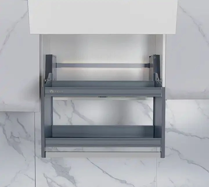 Motorized Pull Down Basket for Modern Kitchen Cabinets