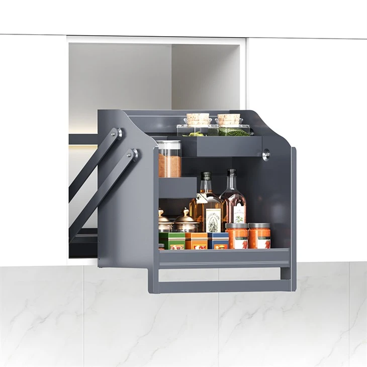Motorized Kitchen Wall Cabinet Pull Down Shelf suppliers