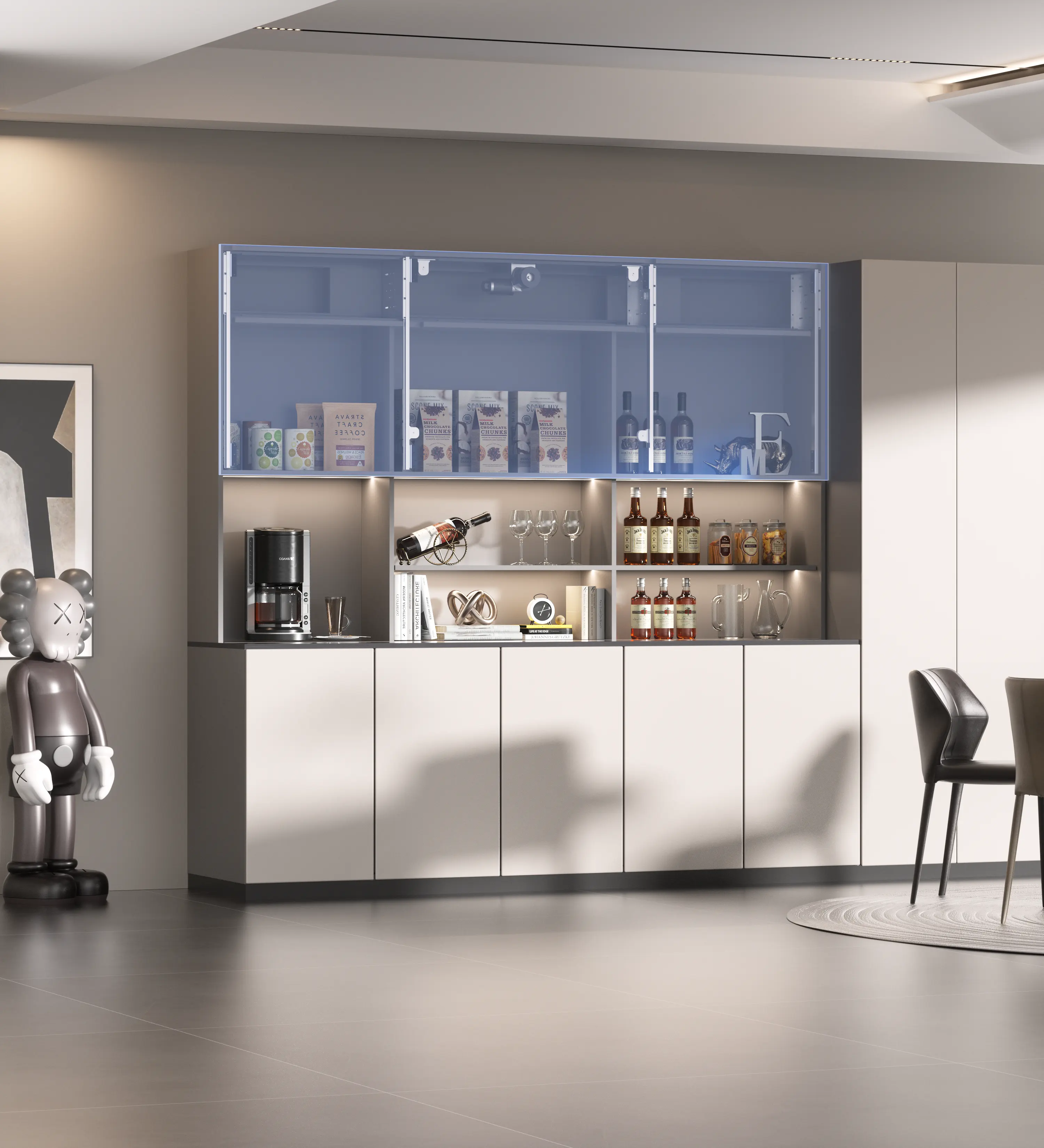 Motorized Vertical Lift Door System high quality