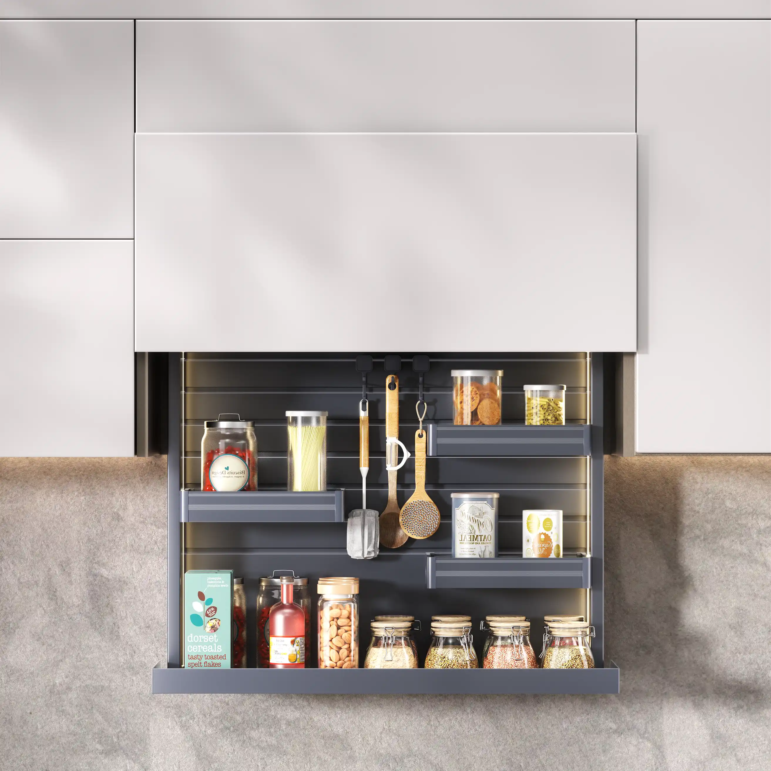 Motorized Lift-Up Cabinet System