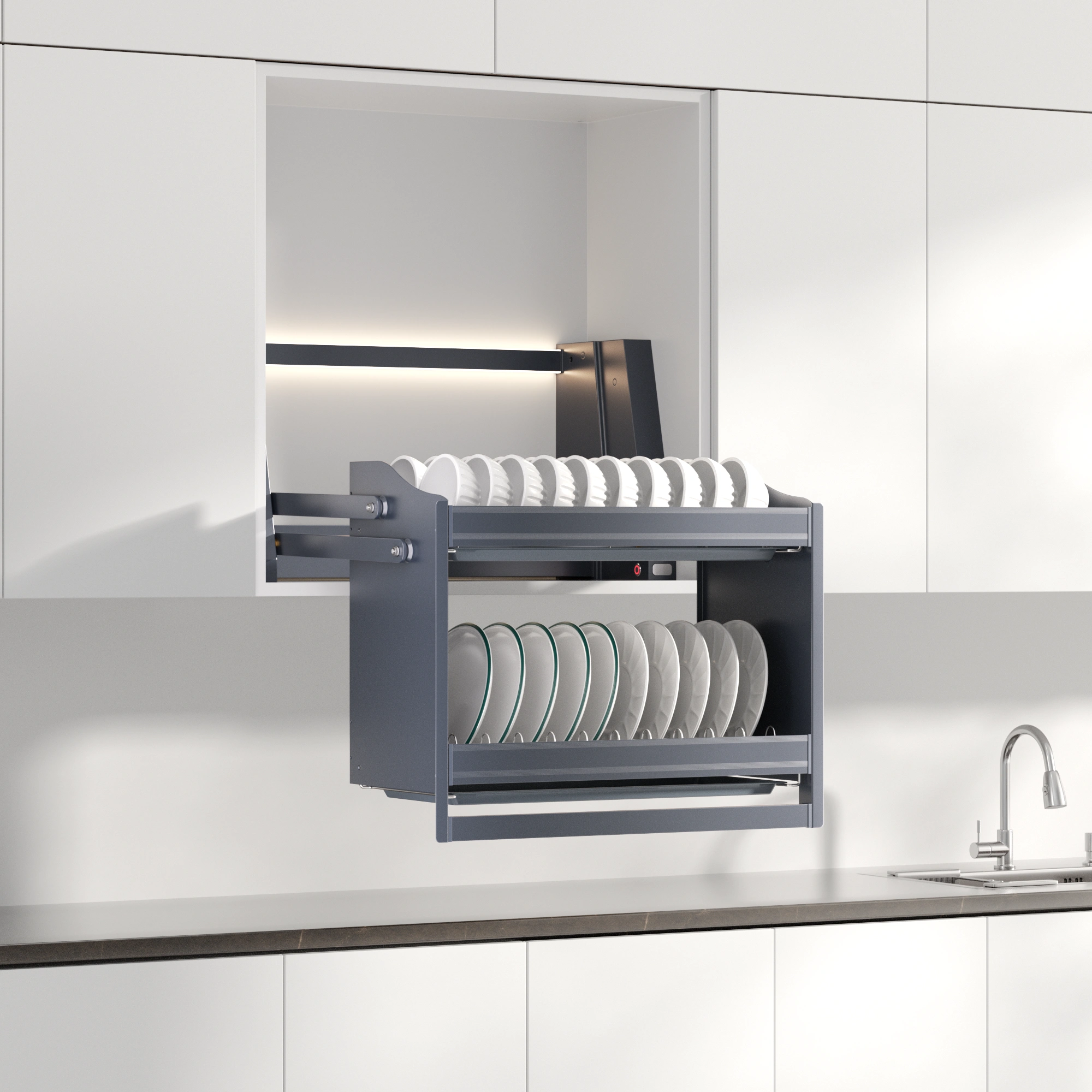 pull-down-dish-rack pull-down-dish-rack
