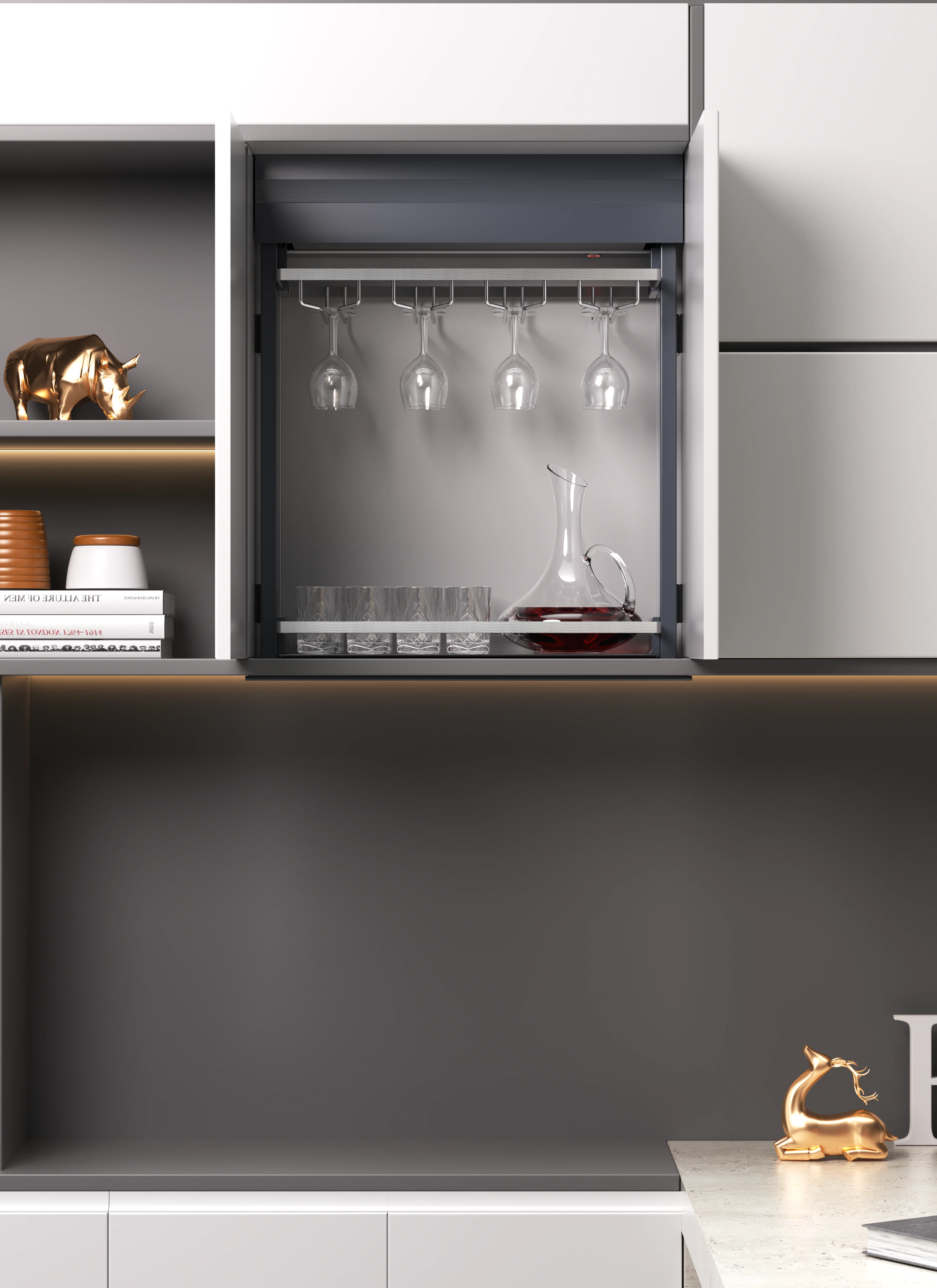 Motorized Lifting Wine Racks Motorized Lifting Wine Racks
