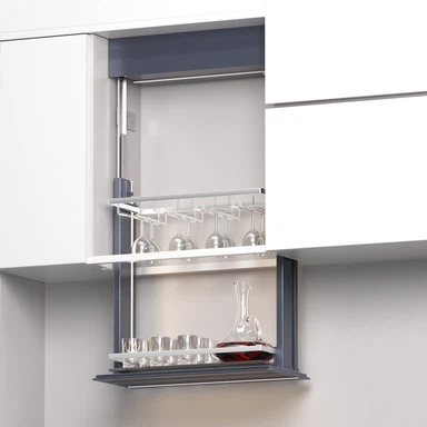 Motorized Wine Rack for Smart Kitchen Cabinets