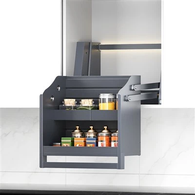 Pull-down cabinet systems