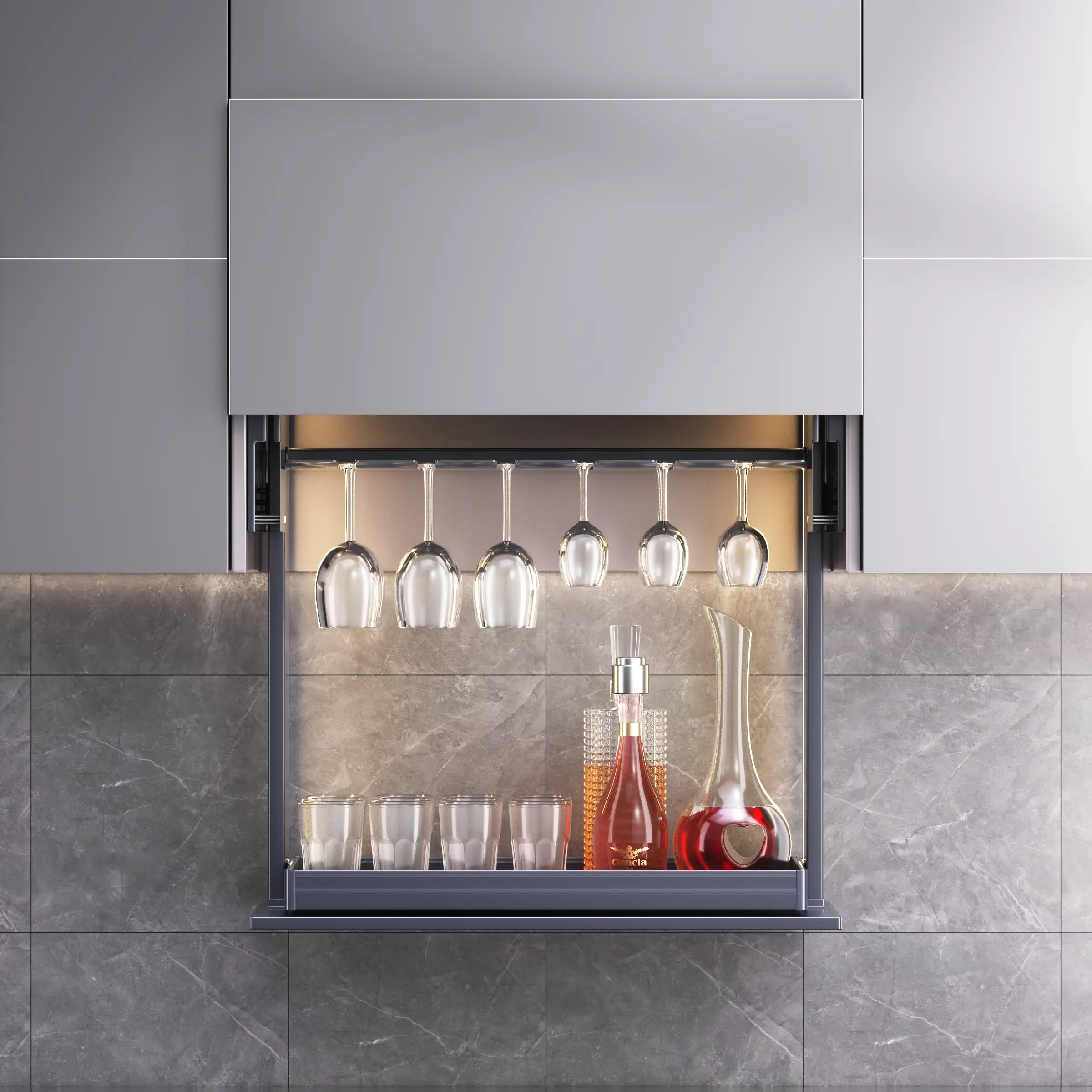 Motorized Wine Cabinet Lift